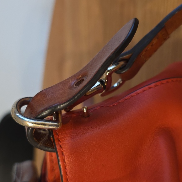 Dooney & Bourke DB Barlow Pink Florentine Leather Shoulderbag Crossbody Satchel - Picture 4 of 7